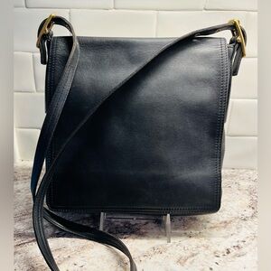 Vintage COACH Monterrey Flap Crossbody in Black Style No 9829 Made in Costa Rica